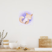 Poster Renard Avec Un Lapin (Cuisine)