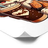 Poster Renard avec une tasse (Coin)