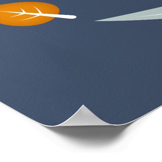 Poster Renard bébé d'automne (Coin)