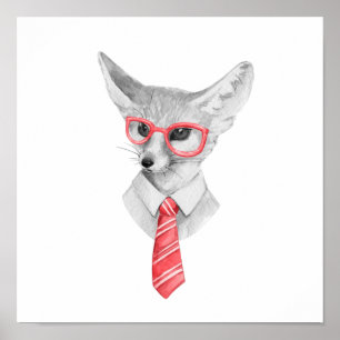 Poster Renard cool