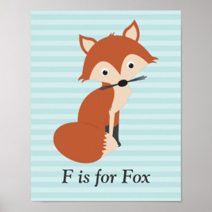 Poster Renard curieux