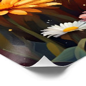 Poster Renard dans la prairie (Coin)