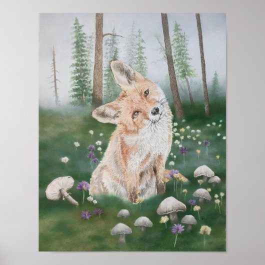 Poster Renard de la forêt (Devant)