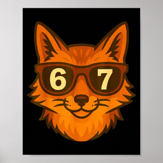 Poster Renard Drôle Célibataires 67 Six Sept Mème (Devant)