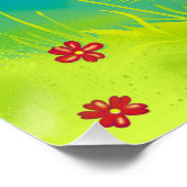 Poster renard et papillon (Coin)