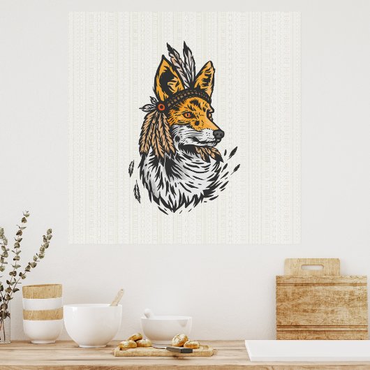 Poster Renard indien (Cuisine)