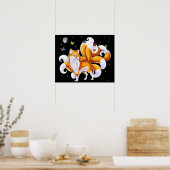 Poster Renard japonais Kitsune (Cuisine)