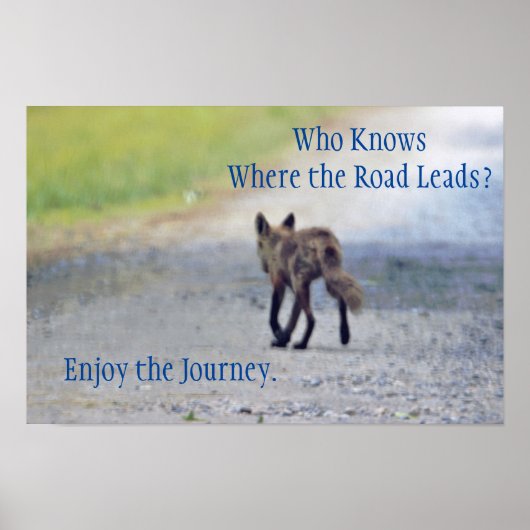 Poster Renard Motivationnel (Devant)