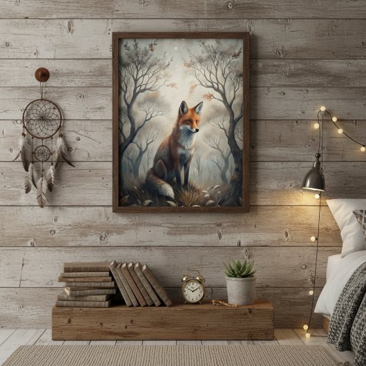 Poster Renard mystique de la forêt