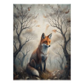 Poster Renard mystique de la forêt (Devant)