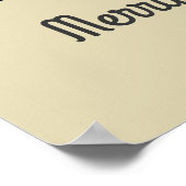 Poster Renard Orange À Santa Hat Joli Noël Whimsical (Coin)