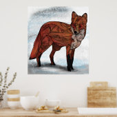 Poster Renard rouge (Cuisine)