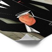 Poster Renard rouge avec Martini (Coin)