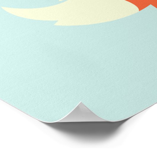 Poster Renard Rouge Bébé Mignon (Coin)