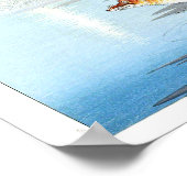 Poster Renard Ukiyoe [Koson] par l'Eau Lune (XS) (Coin)