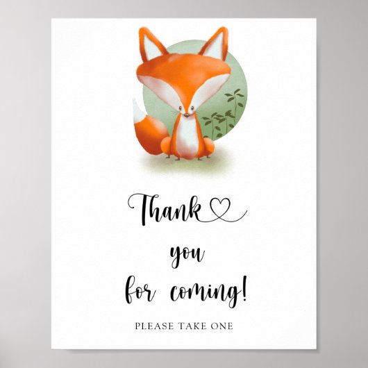 Poster Renardeau \ Merci d'être venu (Devant)