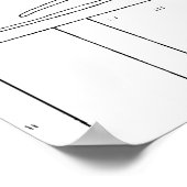 Poster Rencontre avec les oiseaux du Bruant sur le dessin (Coin)