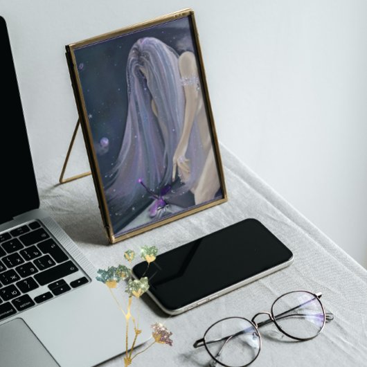 Poster Rencontre cosmique, taille du portefeuille