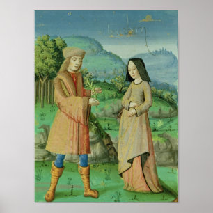 Poster Rencontre d'Aeneas et Anne, la soeur de Dido