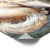 Poster Rencontre de chatons au clair de lune, Louis Wain (Coin)