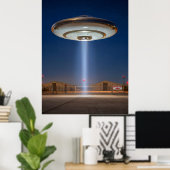 Poster Rencontre du troisième type : Zone 51 (Bureau à domicile)