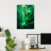 Poster Rencontre sous-marine avec Cthulhu (Bureau à domicile)