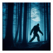 Poster Rencontre sur la Lune : Bigfoot dans la Forêt (Devant)