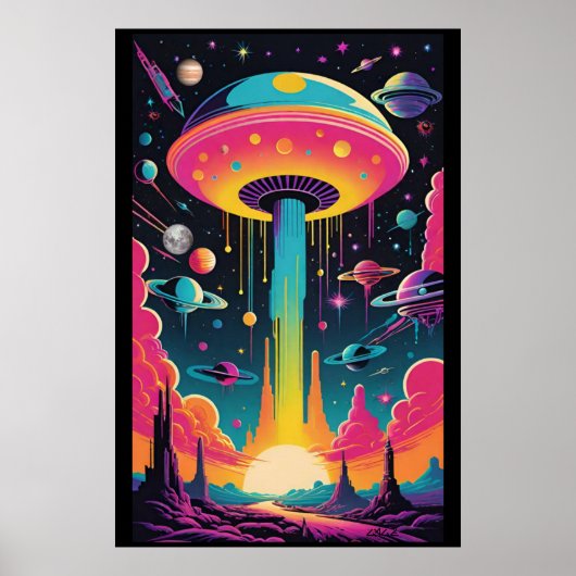 Poster Rencontre UFO sur la planète 9 (Devant)