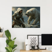Poster Rencontre violente dans l'Arctique (Bureau à domicile)