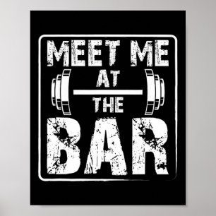 Poster Rencontrez-Moi Au Bar Amusant Jok D'Exercice D'Alt