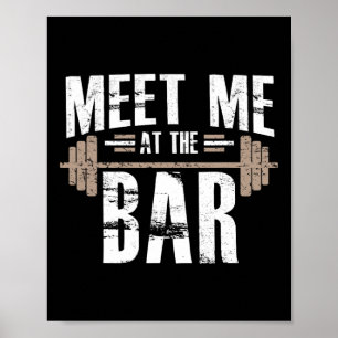 Poster Rencontrez-Moi Au Bar Drôle Entraînement Pour Sall