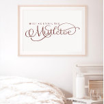 Poster Rencontrez-moi sous l'affiche de la fête de Mistle<br><div class="desc">Nous ajoutons toujours de nouveaux designs chaque jour !</div>
