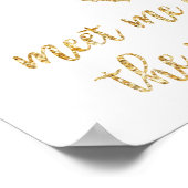 Poster Rencontrez-moi sous le mistletoe - Gold Christmas  (Coin)