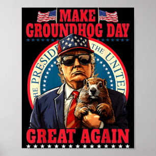 Poster Rendez à nouveau le jour de la marmotte génial drô