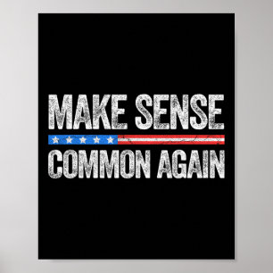 Poster Rendez au commun son sens humouristique américain