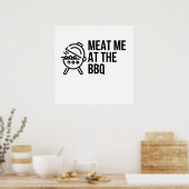 POSTER RENDEZ-MOI AU BBQ (Cuisine)