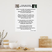 POSTER RENDEZ-MOI LE POÈME DE MON FILS (Cuisine)