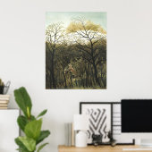 Poster Rendez-vous en Forêt, Henri Rousseau (Bureau à domicile)