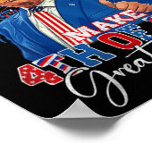 Poster Rendre 4 juillet grand encore Feu patriotique (Coin)