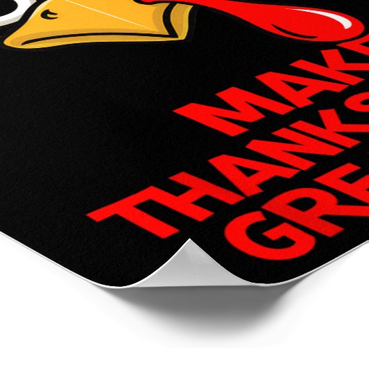 Poster Rendre Fantastique l'action de grâces à nouveau Tr (Coin)