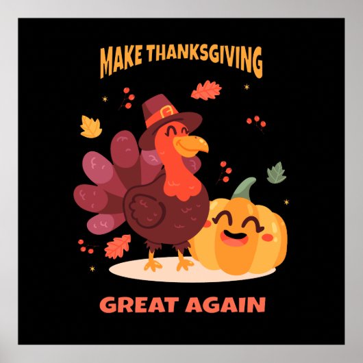 Poster Rendre grand Thankesgiving (Devant)