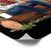 Poster Rendre la pêche super drôle encore par la pêche Hu (Coin)