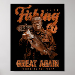 Poster Rendre la pêche super encore amusante B Pêcher Don