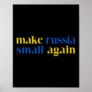 Poster Rendre la Russie petite encore une fois couleur du