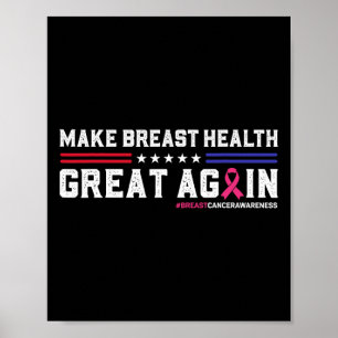 Poster Rendre la santé du sein grande à nouveau amusant c