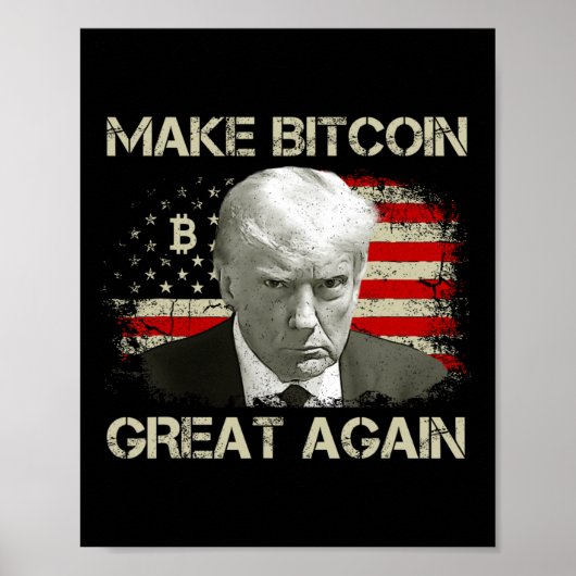 Poster Rendre le Bitcoin super encore amusant Maga Pro Tr (Devant)