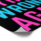 Poster Rendre le mensonge mal Sticker à nouveau (Coin)