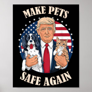 Poster Rendre Les Animaux De Compagnie En Sécurité Chats