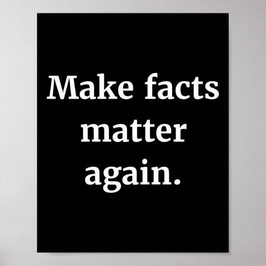 Poster Rendre les faits Sticker à nouveau (Devant)