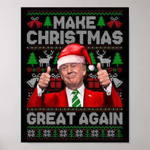 Poster Rendre Noël super à nouveau amusant Trump Xmas Sno